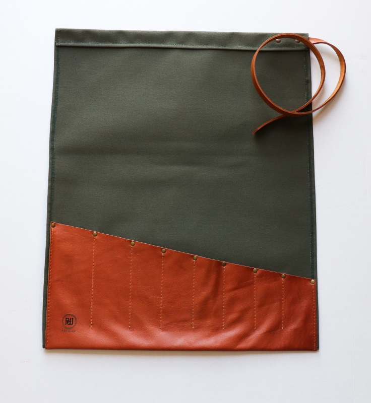 Knife bag_Wax_Olive Green -1