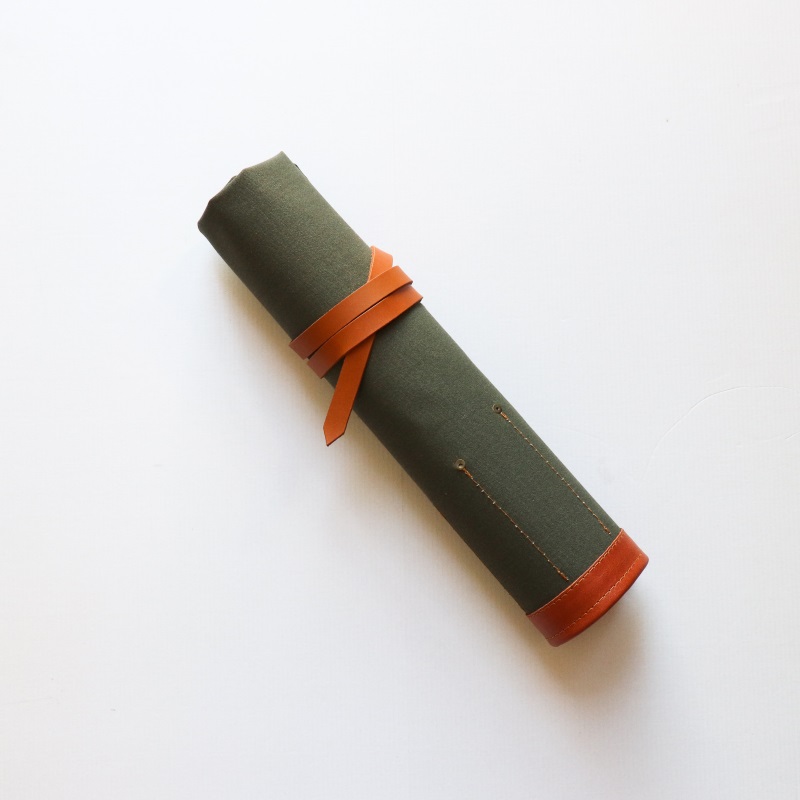 Knife bag_Wax_Olive Green -3