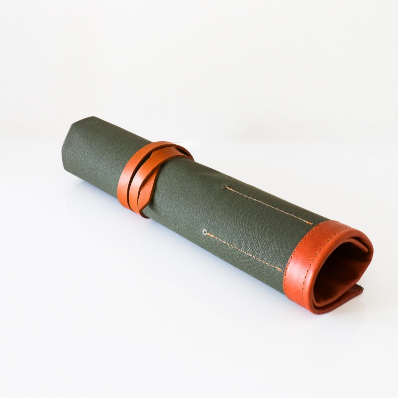 Knife bag_Wax_Olive Green -4