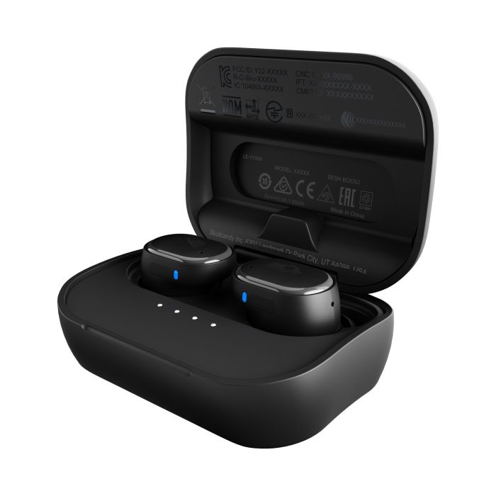 0099207 Skull GRIND TRU W_LESS IN-EAR TRUE BLACK. Skull GRIND TRU W_LESS IN-EAR TRUE BLACK.