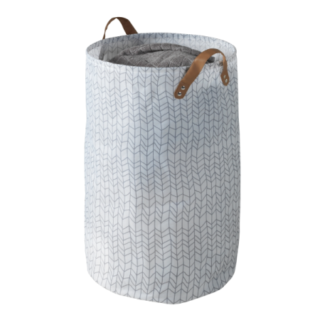 Geo Laundry Basket White