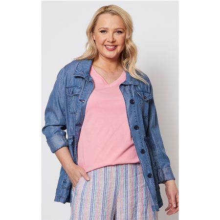 GORDON SMITH WAISTED CHAMBREY JACKET 2