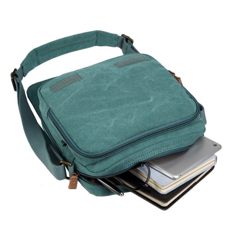SKU 0103988 trp0238 Inside Troop Canvas Bag Turquoise