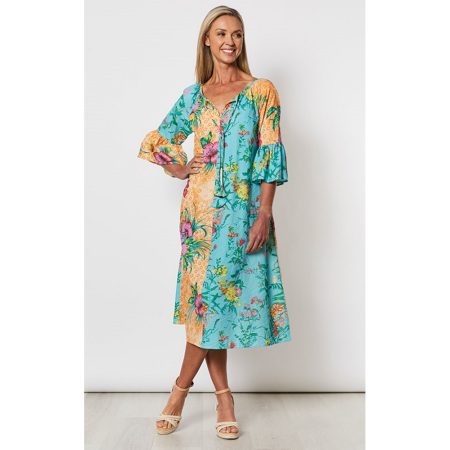 GORDON SMITH HAWAII PRINTED DRESS