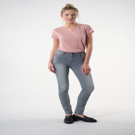 LEA GREY DENIM PUSH UP JEAN
