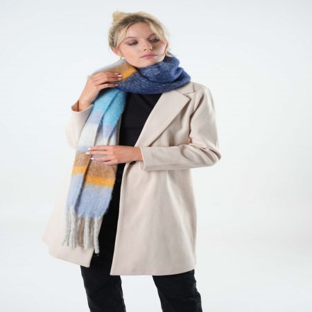 NANA BLUE CHECK SCARF