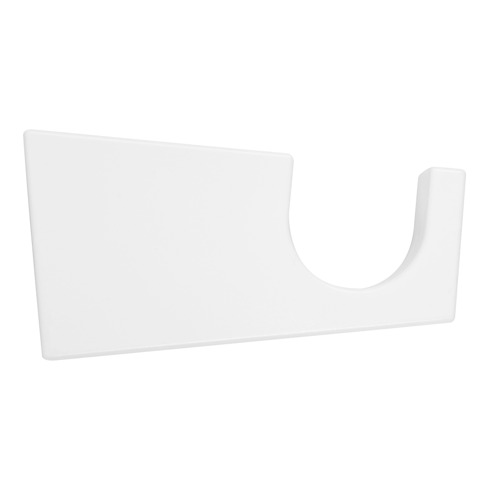 0107142 Cut Out 34mm Plastic Bracket White